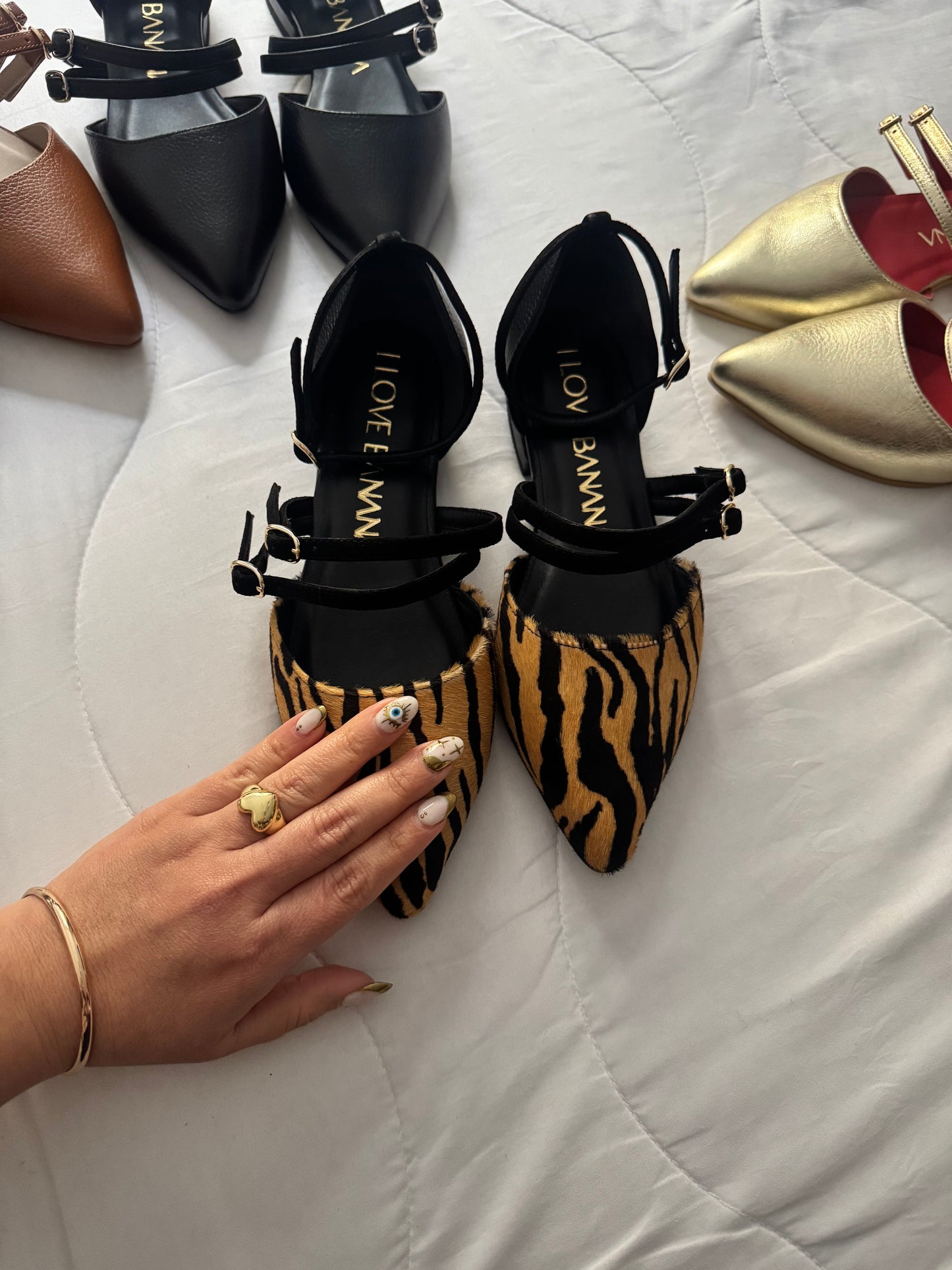 Flats FRANCISCA print pelo